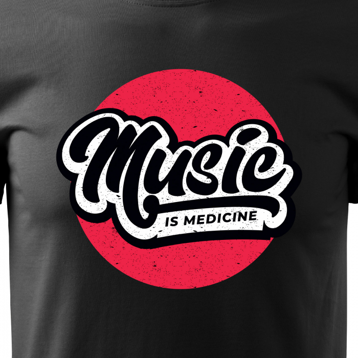 Tricou pentru cei pasionati de muzica, cadoul perfect, Music is Medicine [2]