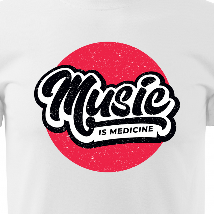Tricou pentru cei pasionati de muzica, cadoul perfect, Music is Medicine [2]