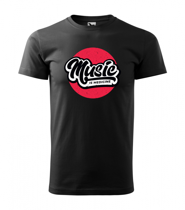 Tricou pentru cei pasionati de muzica, cadoul perfect, Music is Medicine [1]