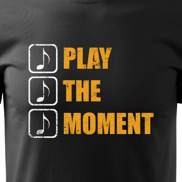 Tricou pentru cei pasionati de muzica, cadoul perfect, Play The Moment [2]