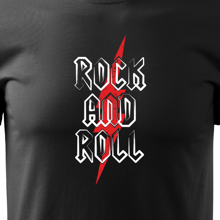 Tricou pentru cei pasionati de muzica, cadoul perfect, Rock And Roll Lighting [2]