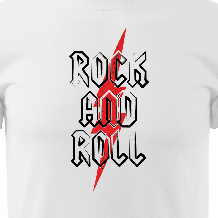 Tricou pentru cei pasionati de muzica, cadoul perfect, Rock And Roll Lighting [2]