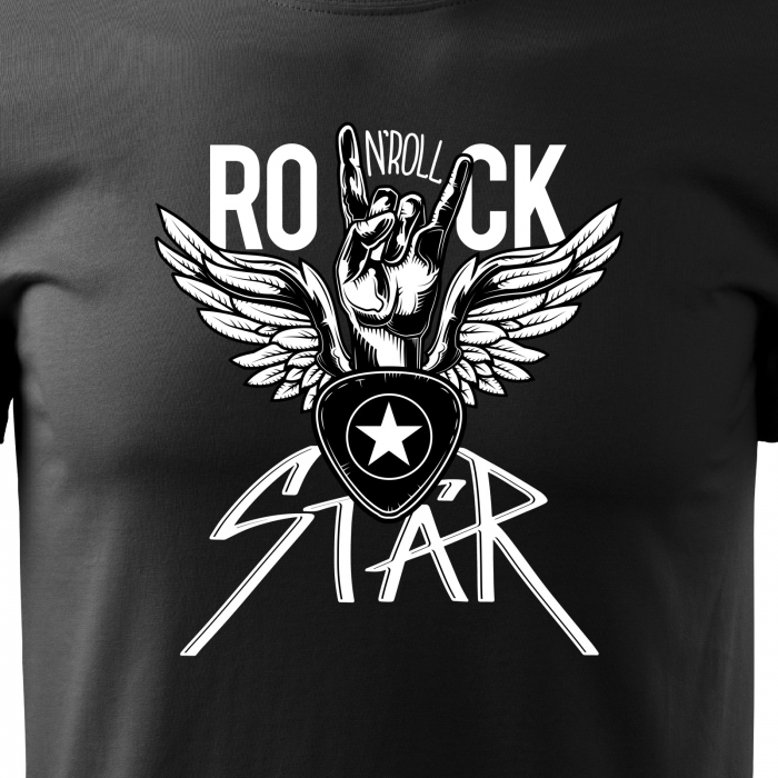 Tricou pentru cei pasionati de muzica, cadoul perfect, Rock'n Roll Star [2]