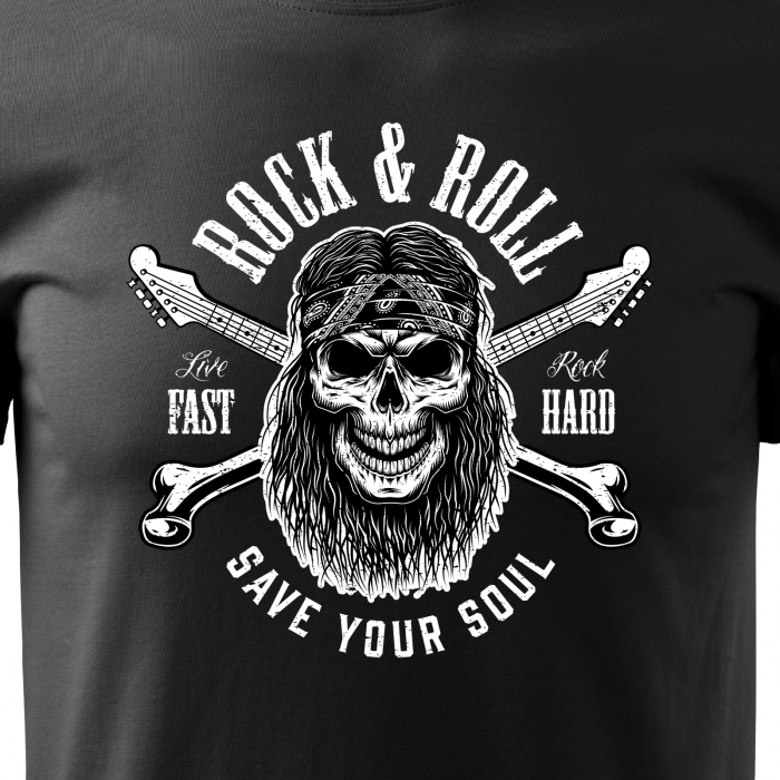 Tricou pentru cei pasionati de muzica, cadoul perfect, Save Your Rock'N'Roll Soul [2]