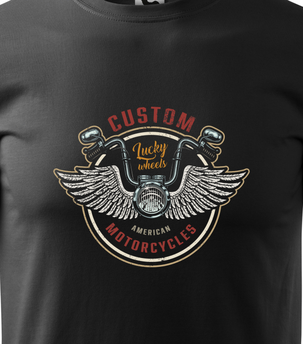 Tricou pentru motociclisti, bikeri, American Custom 2 [2]