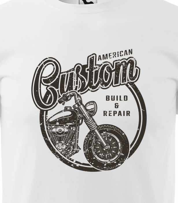 Tricou pentru motociclisti, bikeri, American Custom Build and Repair [2]