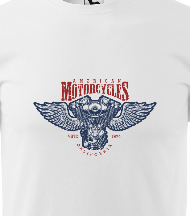 Tricou pentru motociclisti, bikeri, American Wings [2]