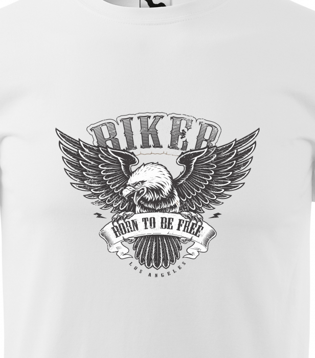 Tricou pentru motociclisti, bikeri, Biker Born Free [2]