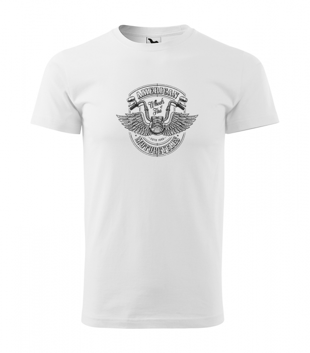 Tricou pentru motociclisti, bikeri, Biker with wings [1]