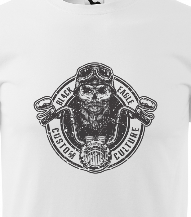 Tricou pentru motociclisti, bikeri, Black Eagle Custom Culture [2]