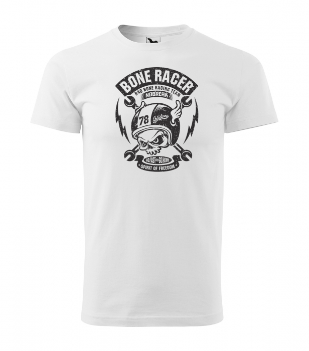 Tricou pentru motociclisti, bikeri, Bone Racer [1]