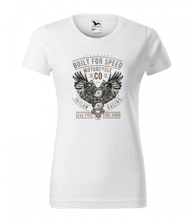 Tricou pentru motociclisti, bikeri, Built for speed [1]
