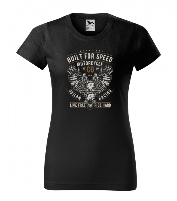Tricou pentru motociclisti, bikeri, Built for speed [1]