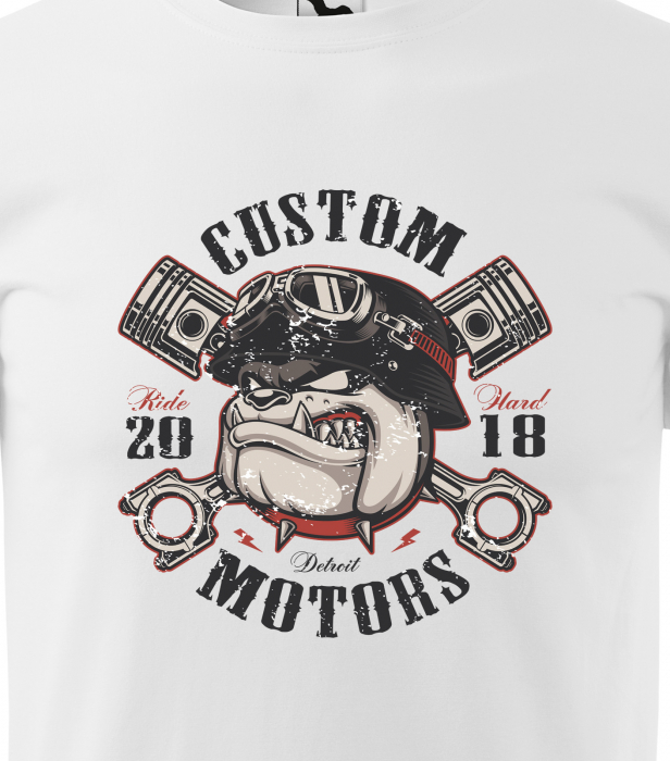 Tricou pentru motociclisti, bikeri, Bulldog Biker [2]