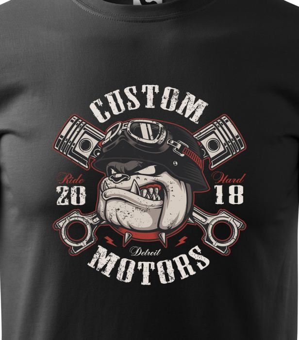 Tricou pentru motociclisti, bikeri, Bulldog Biker [2]