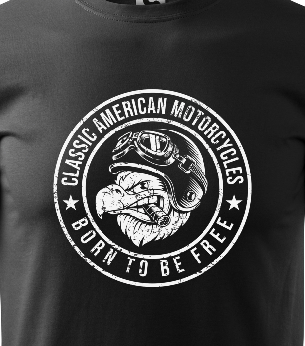 Tricou pentru motociclisti, bikeri, Classic American Eagle [2]