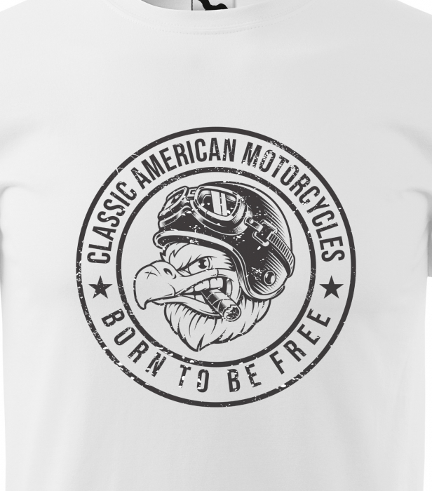Tricou pentru motociclisti, bikeri, Classic American Eagle [2]