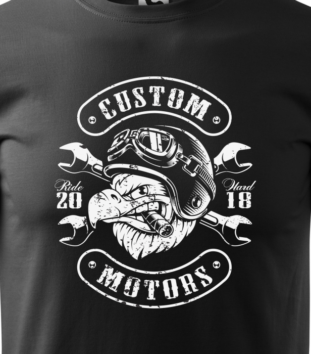 Tricou pentru motociclisti, bikeri, Custom Motors 2 [2]