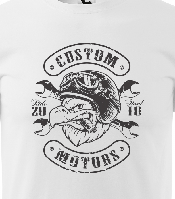 Tricou pentru motociclisti, bikeri, Custom Motors 2 [6]
