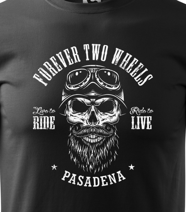 Tricou pentru motociclisti, bikeri, Forever two wheels [2]