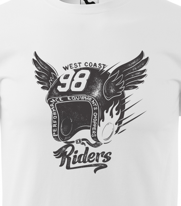 Tricou pentru motociclisti, bikeri, Helmet RIders [2]