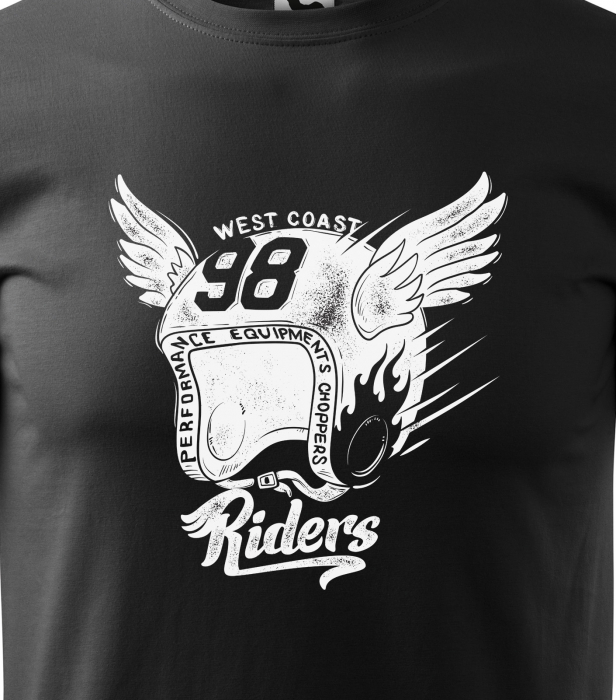 Tricou pentru motociclisti, bikeri, Helmet RIders [2]