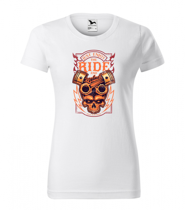 Tricou pentru motociclisti, bikeri, Just enjoy the ride [1]