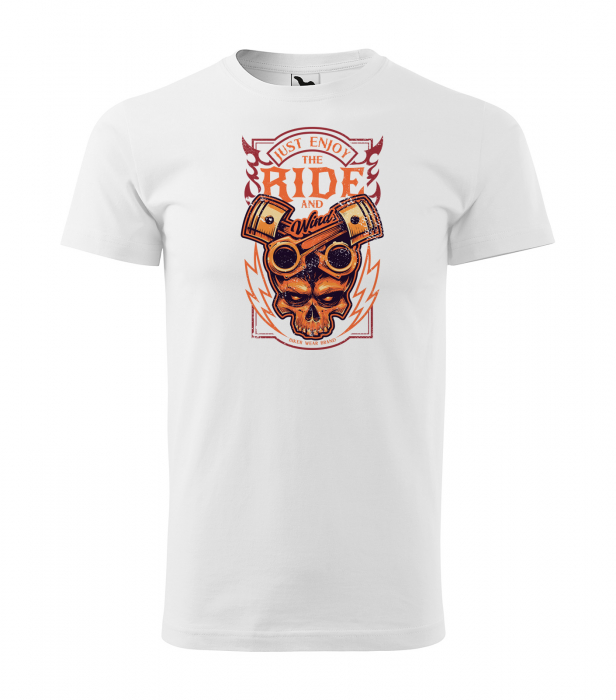 Tricou pentru motociclisti, bikeri, Just enjoy the ride [1]