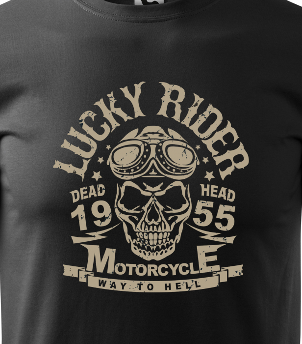 Tricou pentru motociclisti, bikeri, Lucky Rider [2]