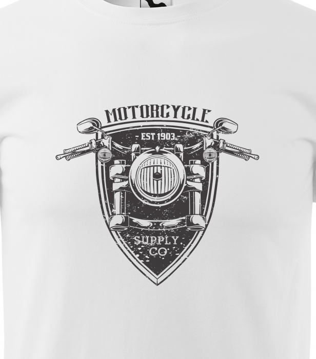Tricou pentru motociclisti, bikeri, Motorcycle Supply Co. Shield [2]