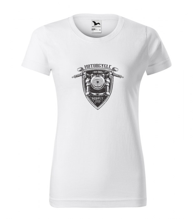 Tricou pentru motociclisti, bikeri, Motorcycle Supply Co. Shield [1]