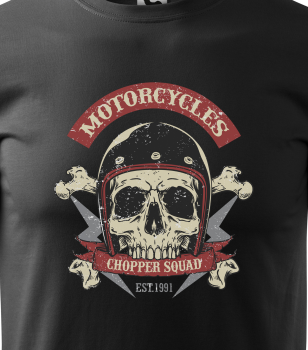 Tricou pentru motociclisti, bikeri, Motorcycles Chopper Squad [2]