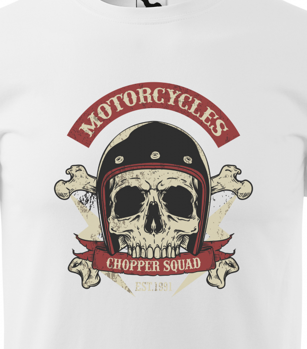 Tricou pentru motociclisti, bikeri, Motorcycles Chopper Squad [2]