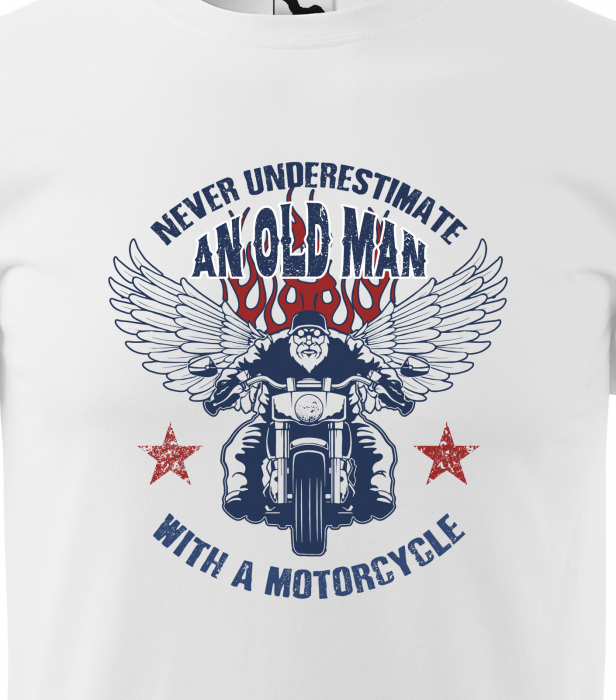 Tricou pentru motociclisti, bikeri, Old Man [2]