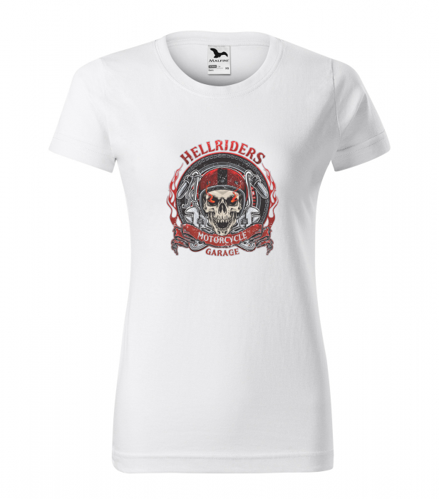 Tricou pentru motociclisti, bikeri, Skull Hellriders [1]