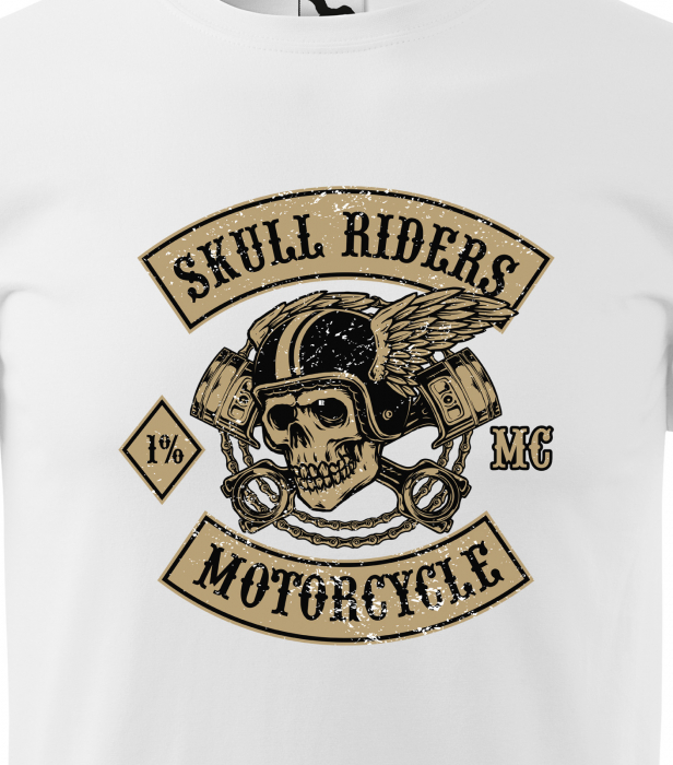 Tricou pentru motociclisti, bikeri, Skull Riders [2]