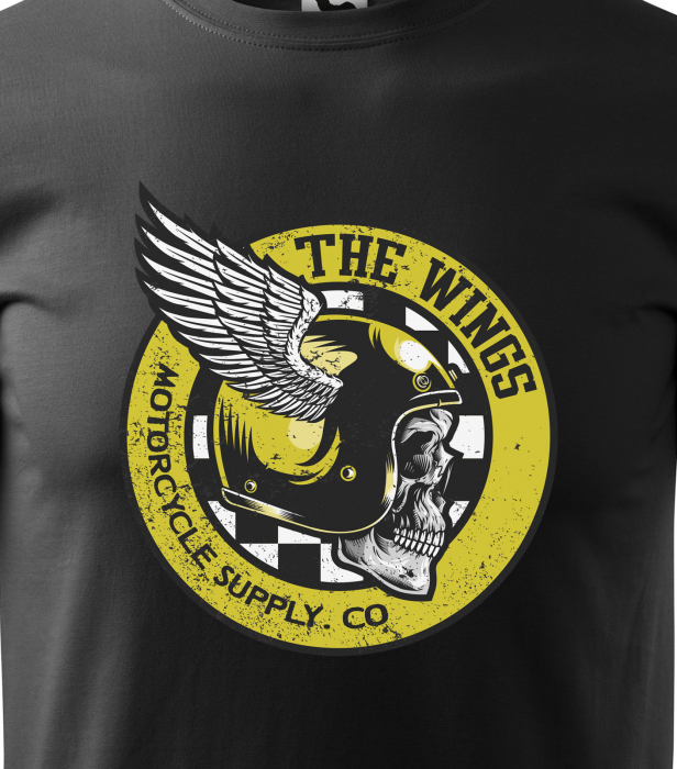 Tricou pentru motociclisti, bikeri, The Wings [2]