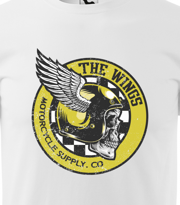Tricou pentru motociclisti, bikeri, The Wings [2]