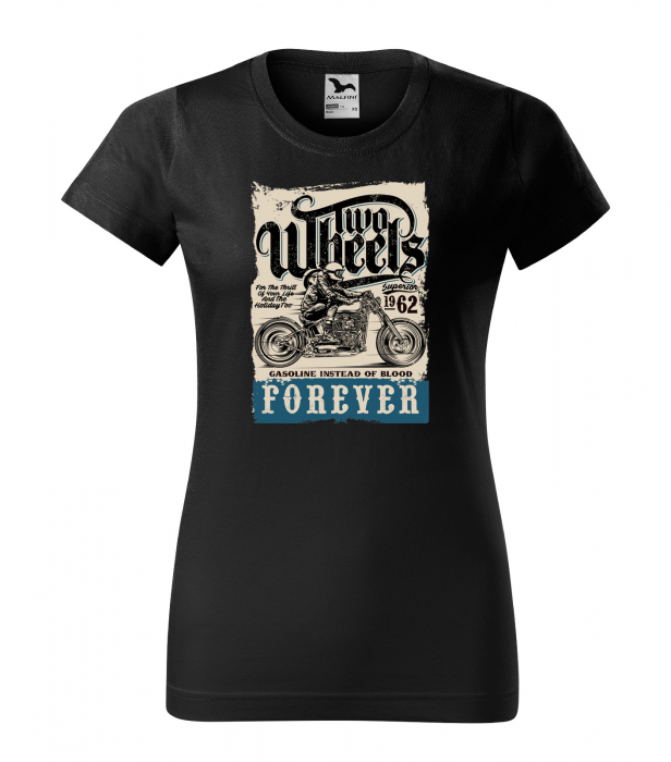 Tricou pentru motociclisti, bikeri, Two Wheels Forever [1]