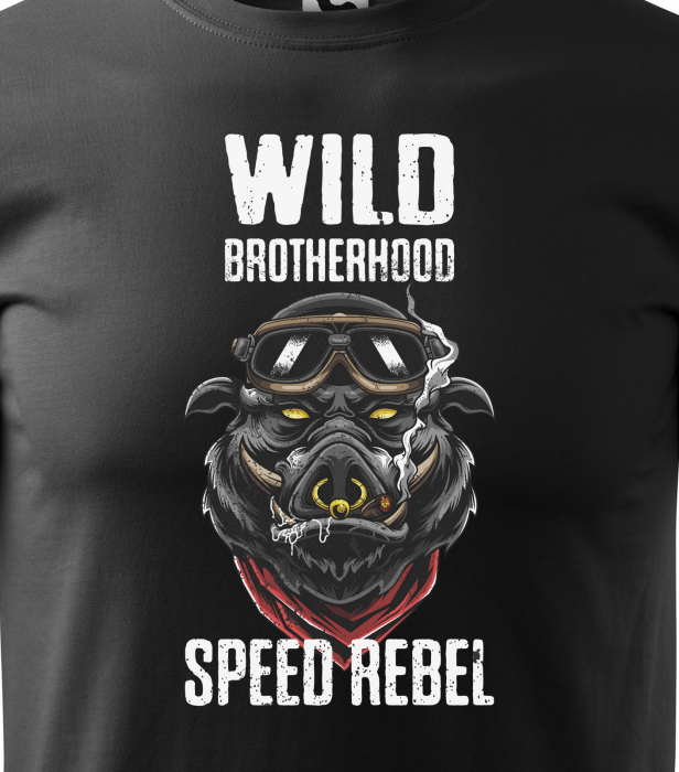 Tricou pentru motociclisti, bikeri, Wild Brotherhood Speed Rebel [2]