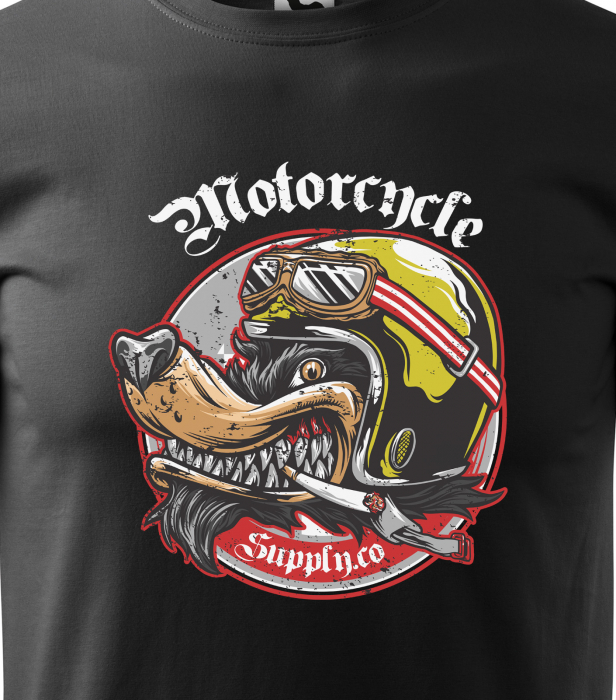 Tricou pentru motociclisti, bikeri, Wolf [2]