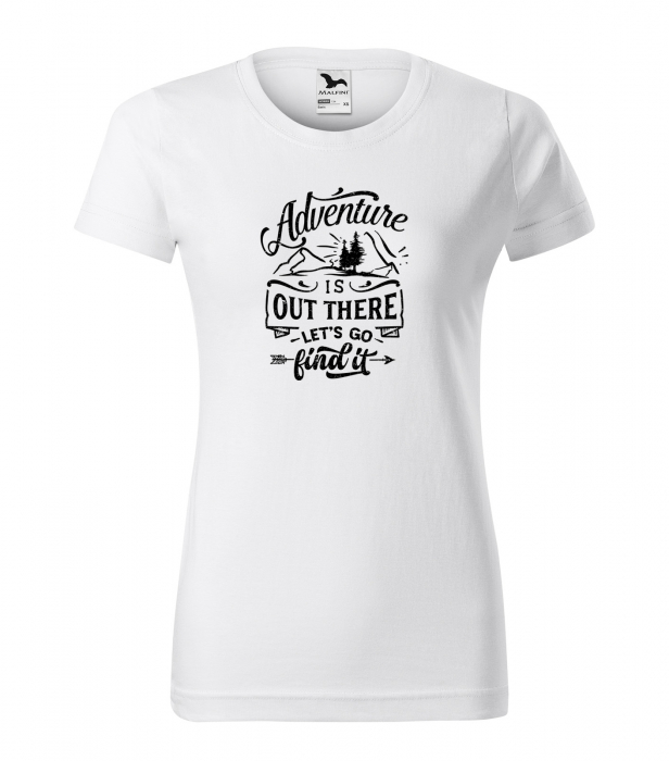 Tricou pentru pasionatii de drumetii/aventura, idee de cadou, Adventure Is Out There Lets Find It [1]