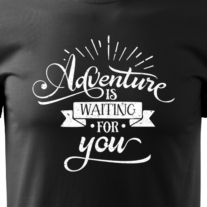Tricou pentru pasionatii de drumetii/aventura, idee de cadou, Adventure Is Waiting For You [2]
