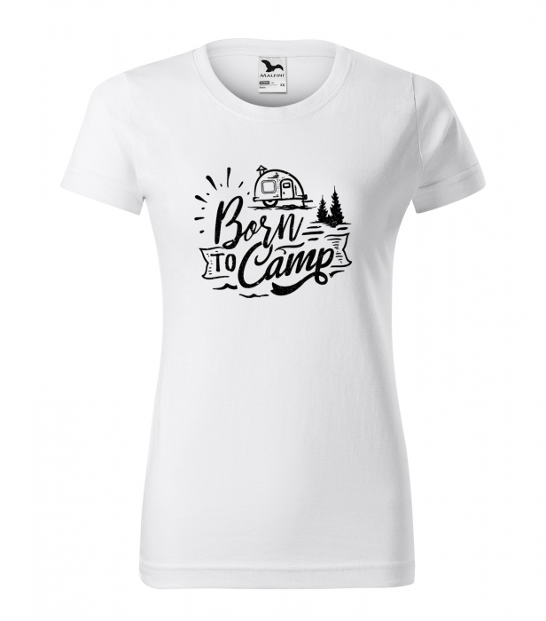 Tricou pentru pasionatii de drumetii/aventura, idee de cadou, Born To Camp [1]