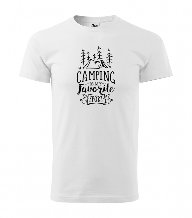Tricou pentru pasionatii de drumetii/aventura, idee de cadou, Camping Is My Favorite Sport [1]