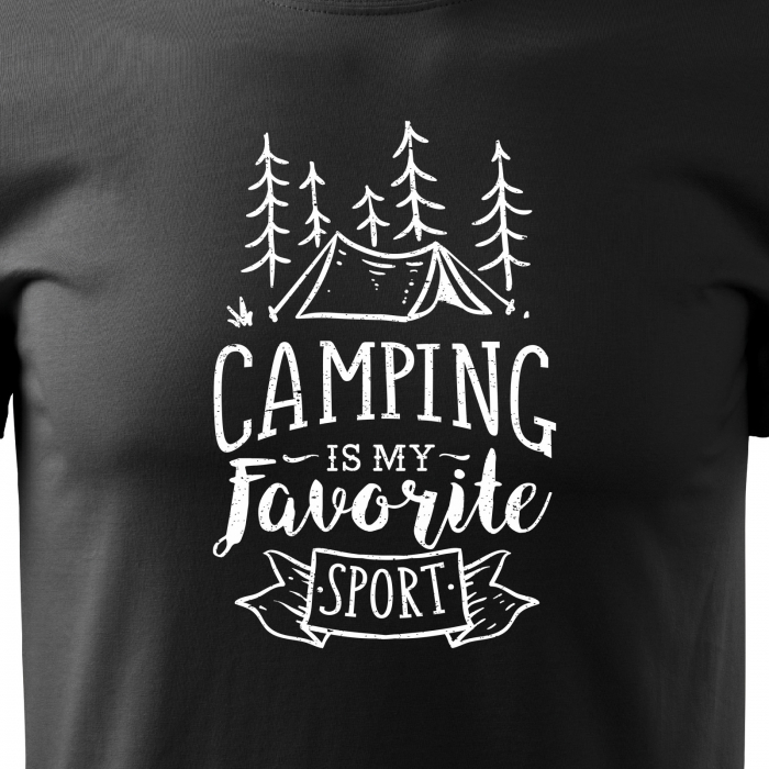 Tricou pentru pasionatii de drumetii/aventura, idee de cadou, Camping Is My Favorite Sport [2]