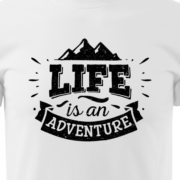 Tricou pentru pasionatii de drumetii/aventura, idee de cadou, Life Is An Adventure [2]