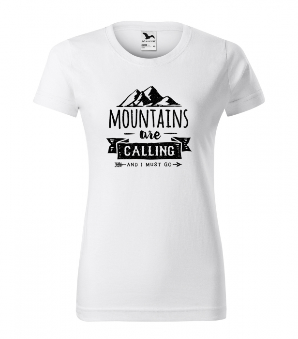 Tricou pentru pasionatii de drumetii/aventura, idee de cadou, Mountains Are Calling Me. I Must Go [1]