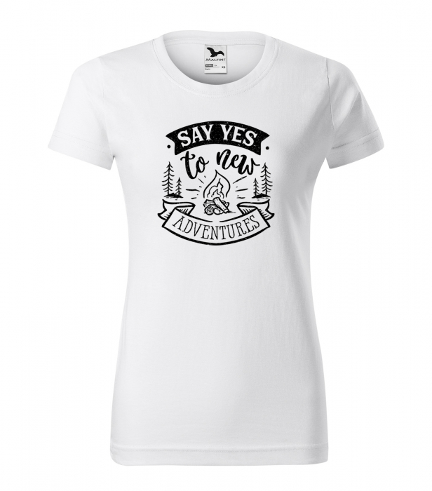 Tricou pentru pasionatii de drumetii/aventura, idee de cadou, Say Yes To New Adventures [1]