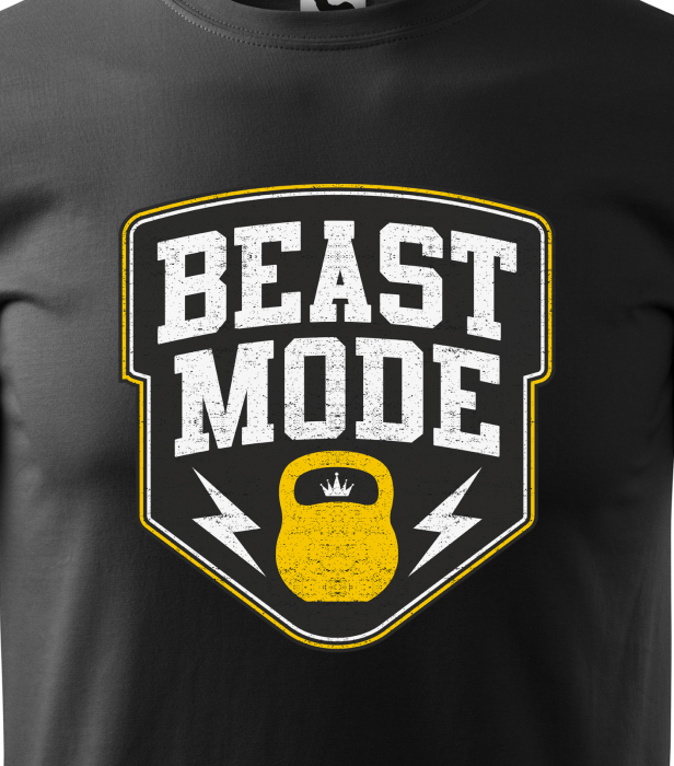 Tricou pentru pasionatii de fitness/sala de forta, Beast Mode ON [2]